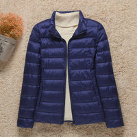 Dark Blue Stand Collar