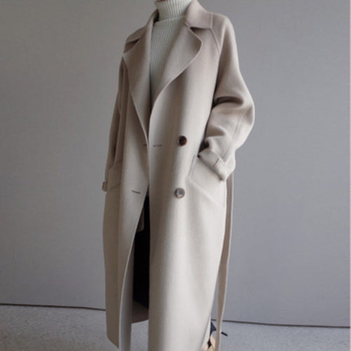 VelvetGlow Long Coat