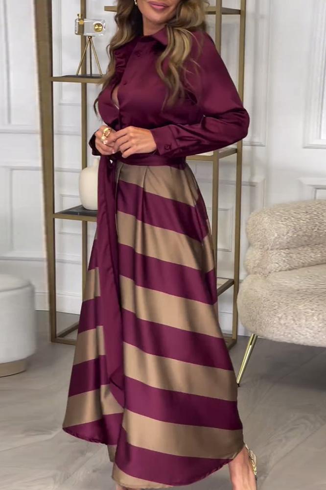 Stripes & Elegance Dress