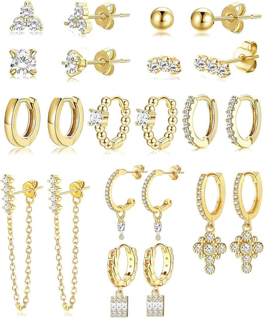 Ash 11 Pairs Of Hoop Earrings