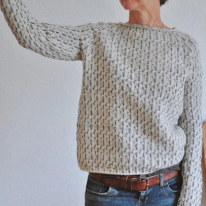 CozyRibbed Knit Sweater